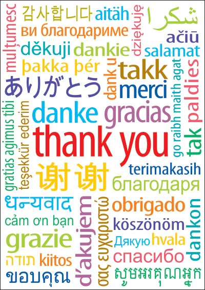 Multilingual Thank You Posters | Thank You Posters