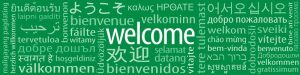 welcome banners in different languages