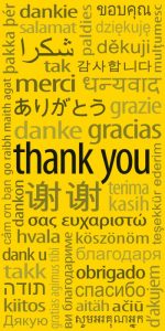 thank you banners in different languages