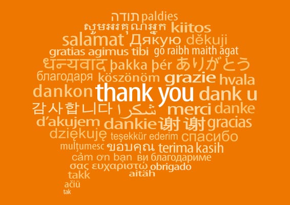 thank you posters in world languages