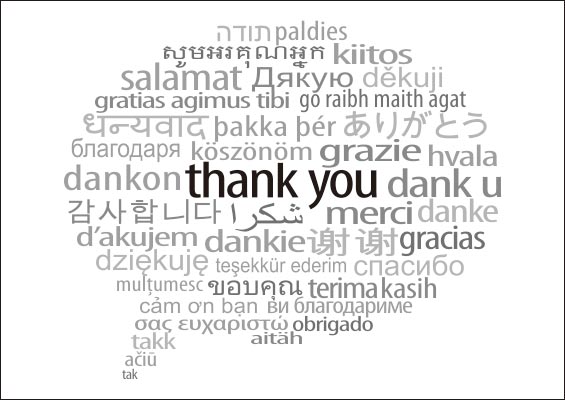 thank you banners in world languages