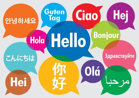 Hello banner in multilanguages